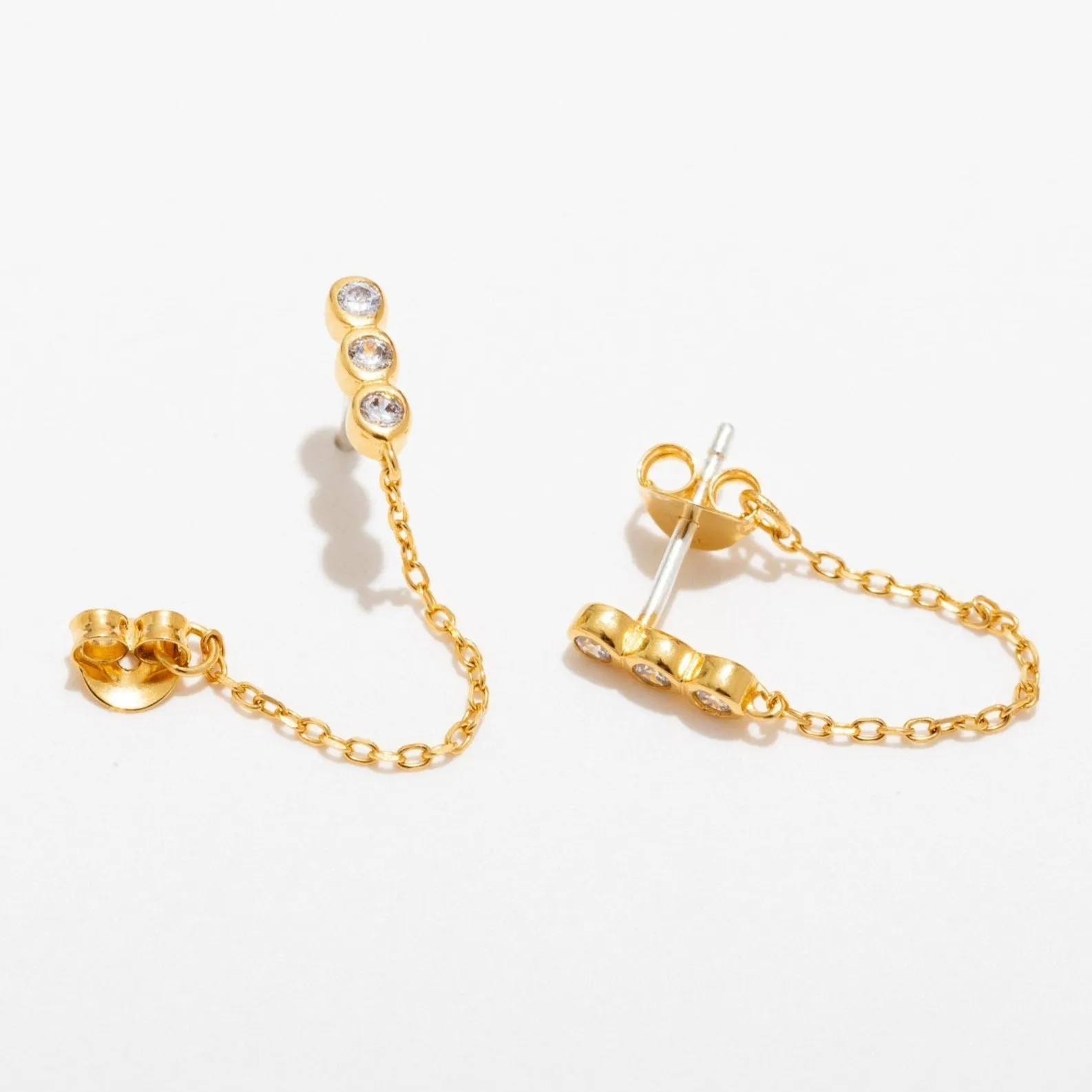 Liza Chain Stud Earrings sold by Modcloth