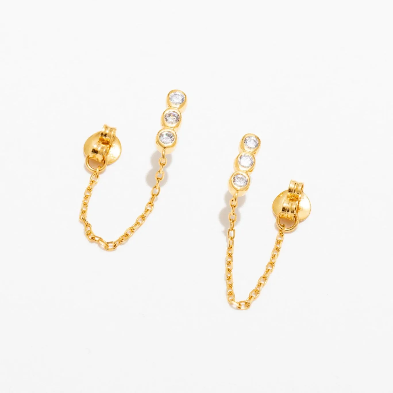 Liza Chain Stud Earrings sold by Modcloth product image thumbnail 3