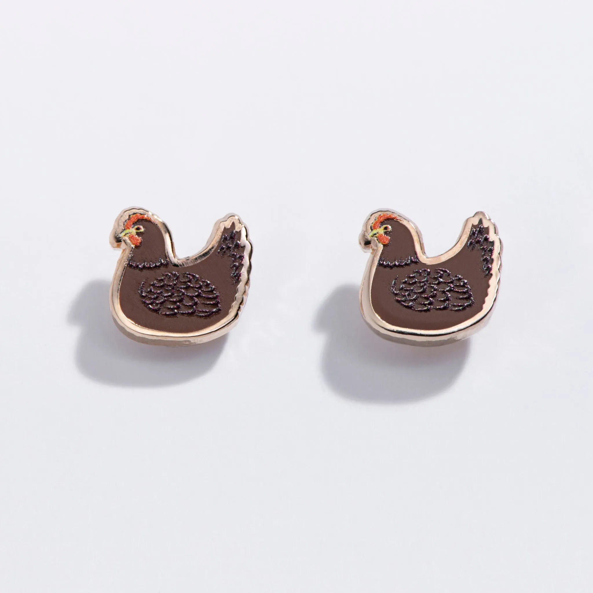 Chicken Stud Earrings sold by Modcloth product image thumbnail 4
