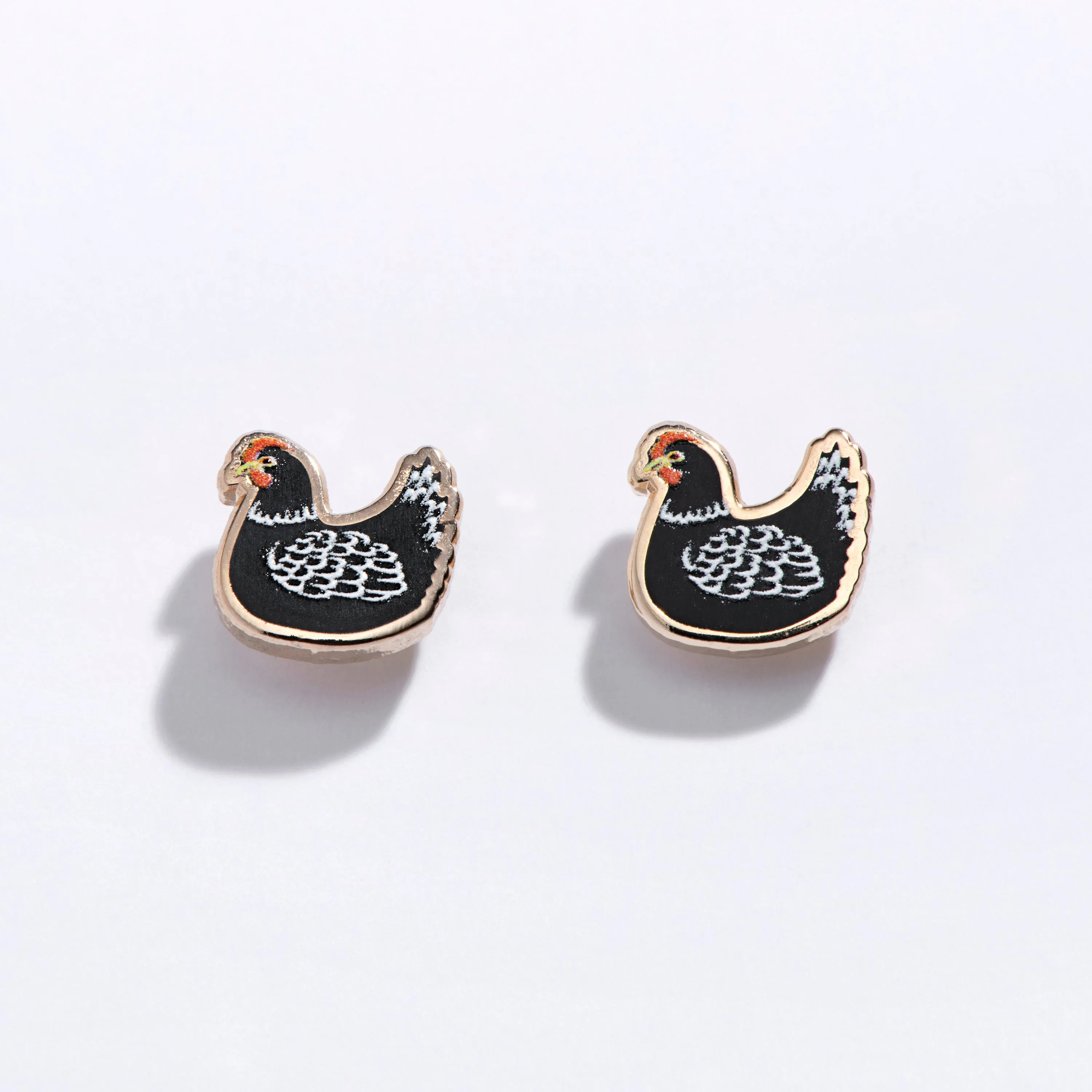 Chicken Stud Earrings sold by Modcloth product image thumbnail 3