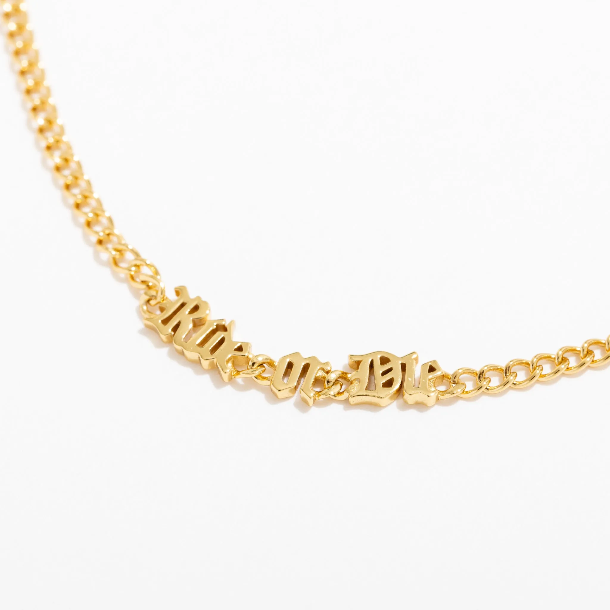 Ride or Die Chain Necklace .925 sold by Modcloth