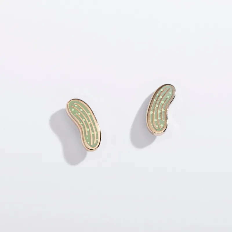 Pickle Stud Earrings made by Modcloth