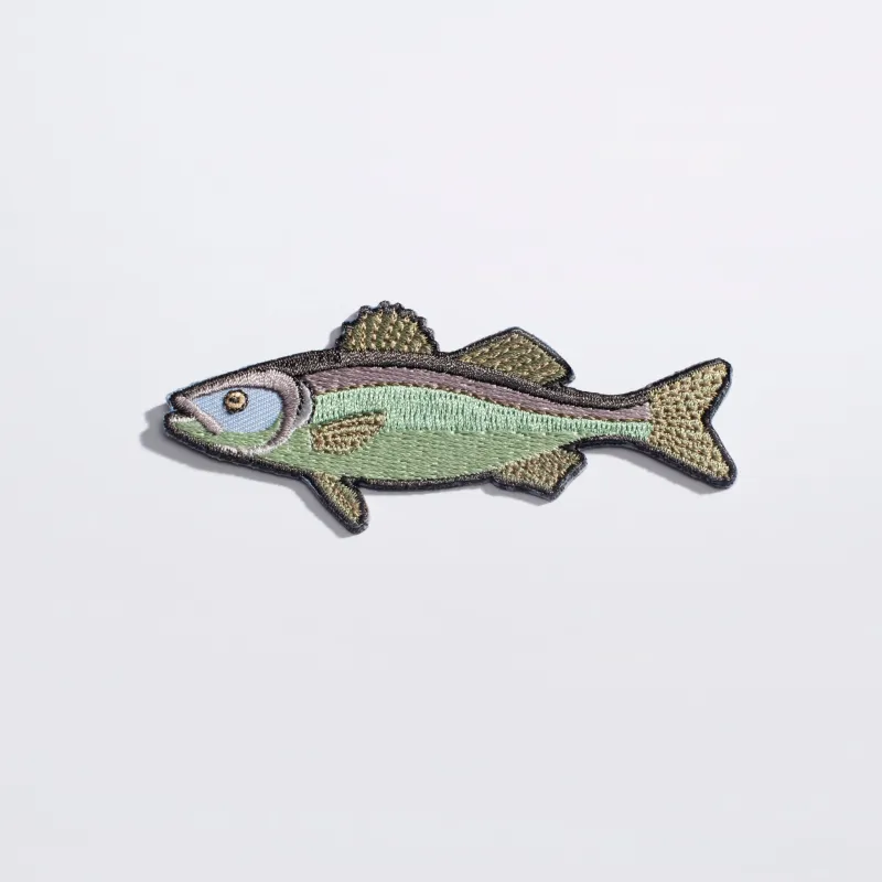 Bass Fish Iron On Patch made by Modcloth