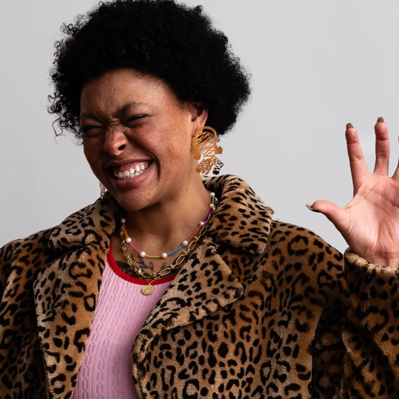 Big Tiger Earrings sold by Modcloth