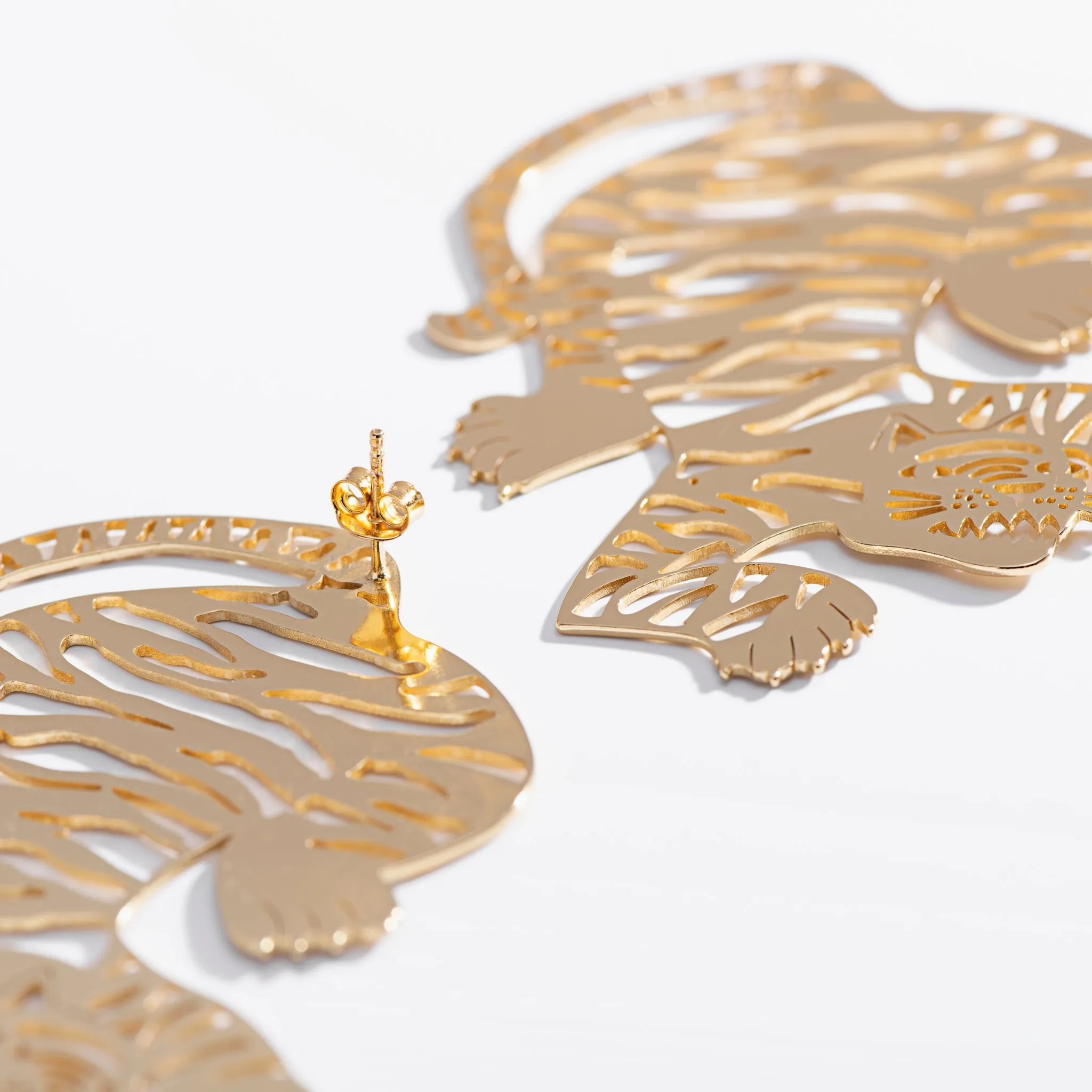 Big Tiger Earrings sold by Modcloth product image thumbnail 4