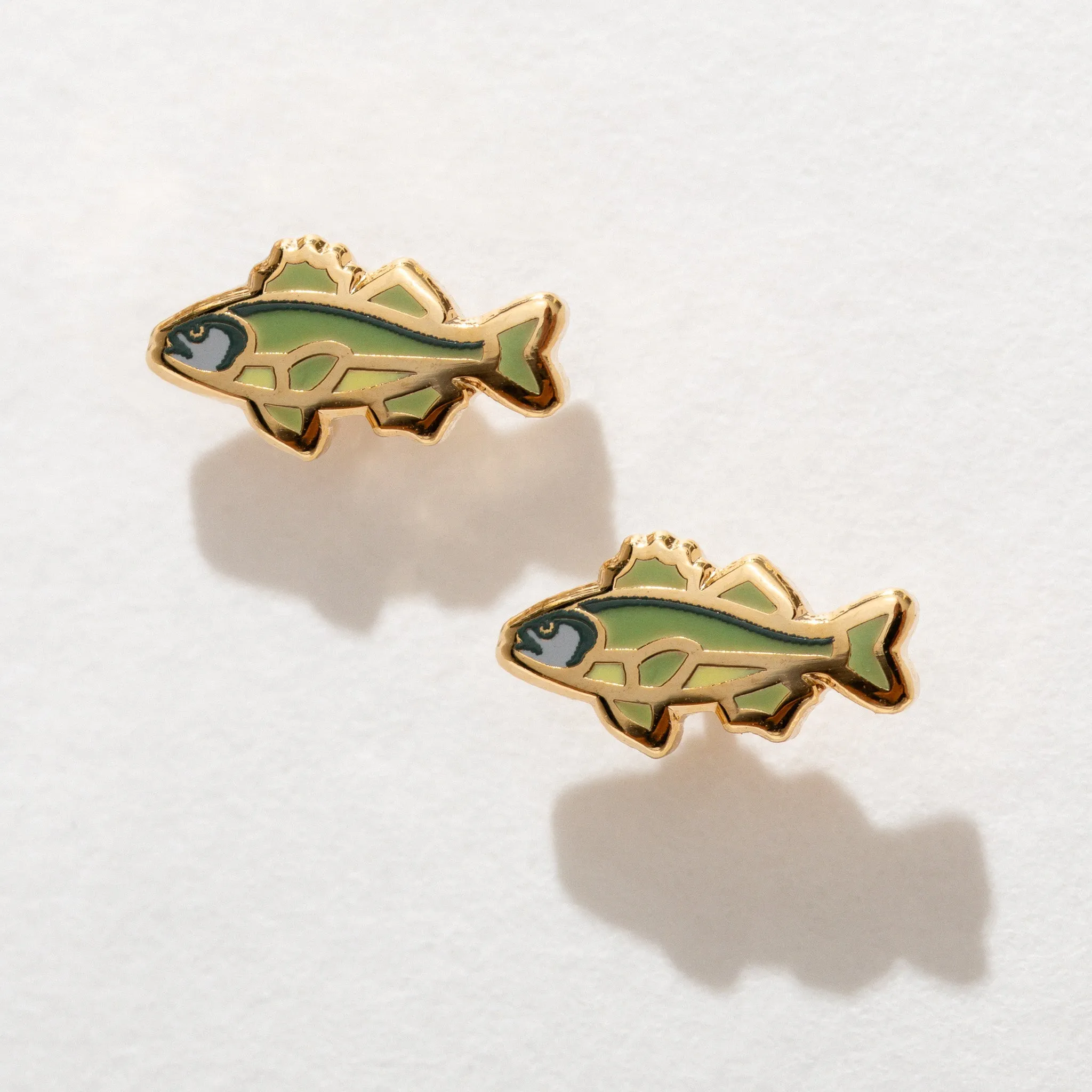 Bass Fish Studs sold by Modcloth