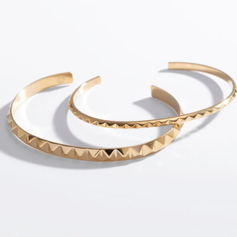 Pyramid Spike Cuff Bracelet made by Modcloth