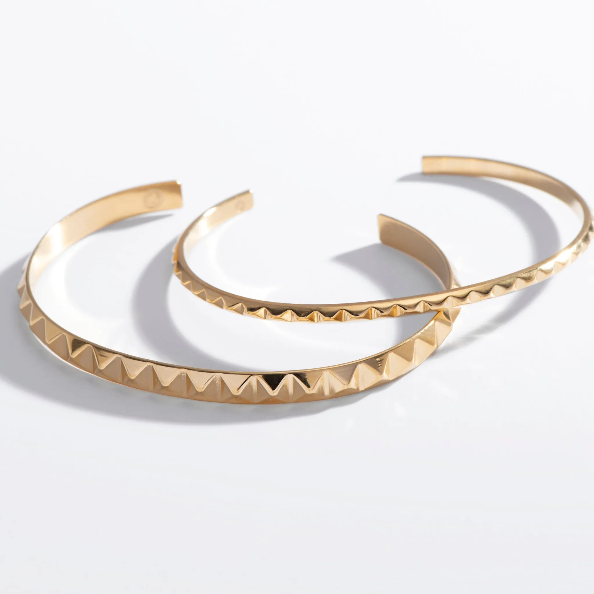 Pyramid Spike Cuff Bracelet sold by Modcloth