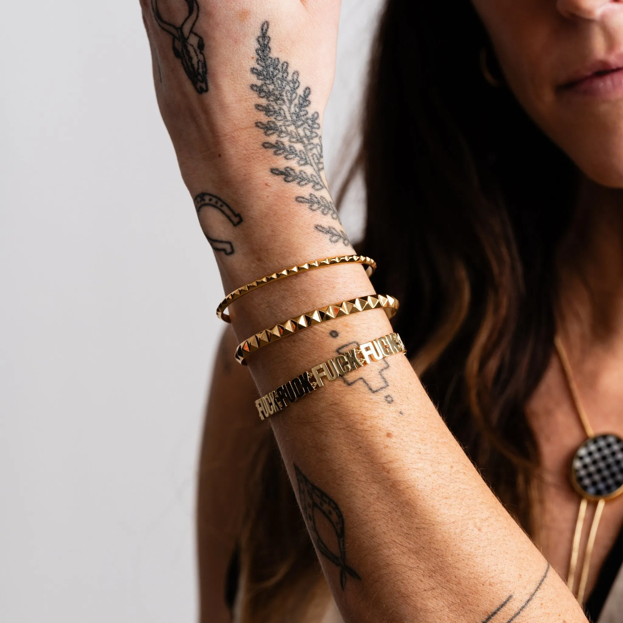 Pyramid Spike Cuff Bracelet sold by Modcloth product image thumbnail 2