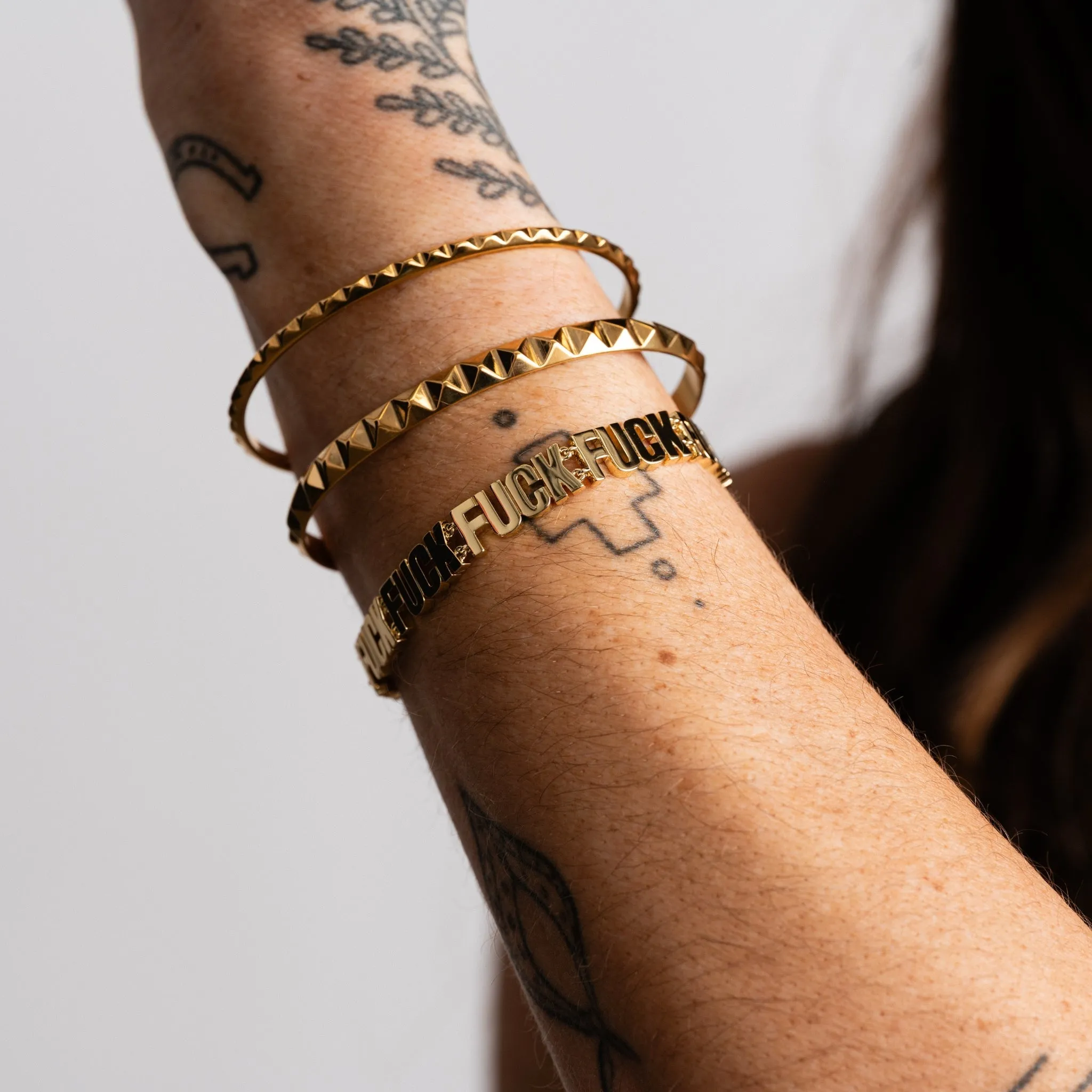 Pyramid Spike Cuff Bracelet sold by Modcloth product image thumbnail 3