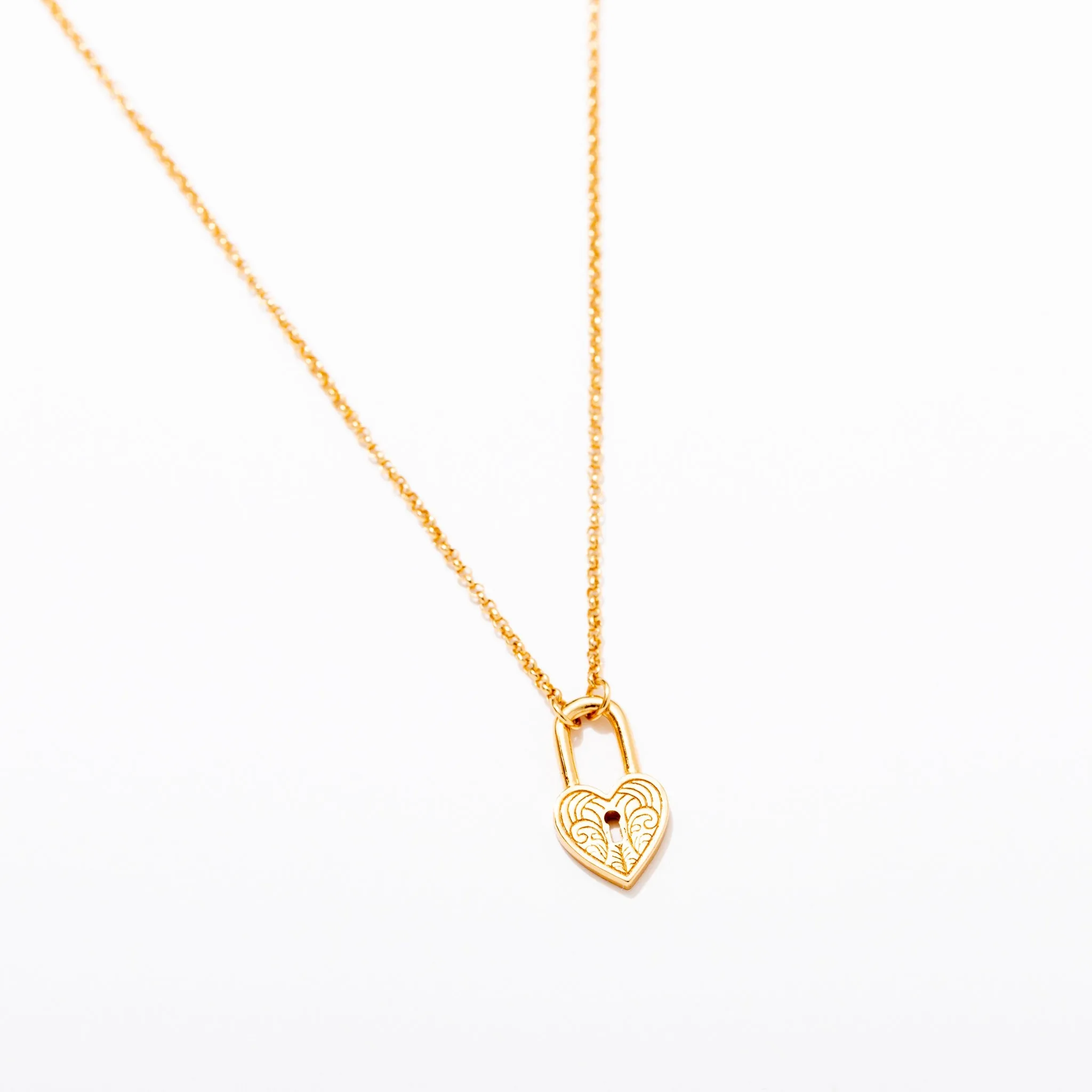 Alicia Lock Charm Necklace sold by Modcloth