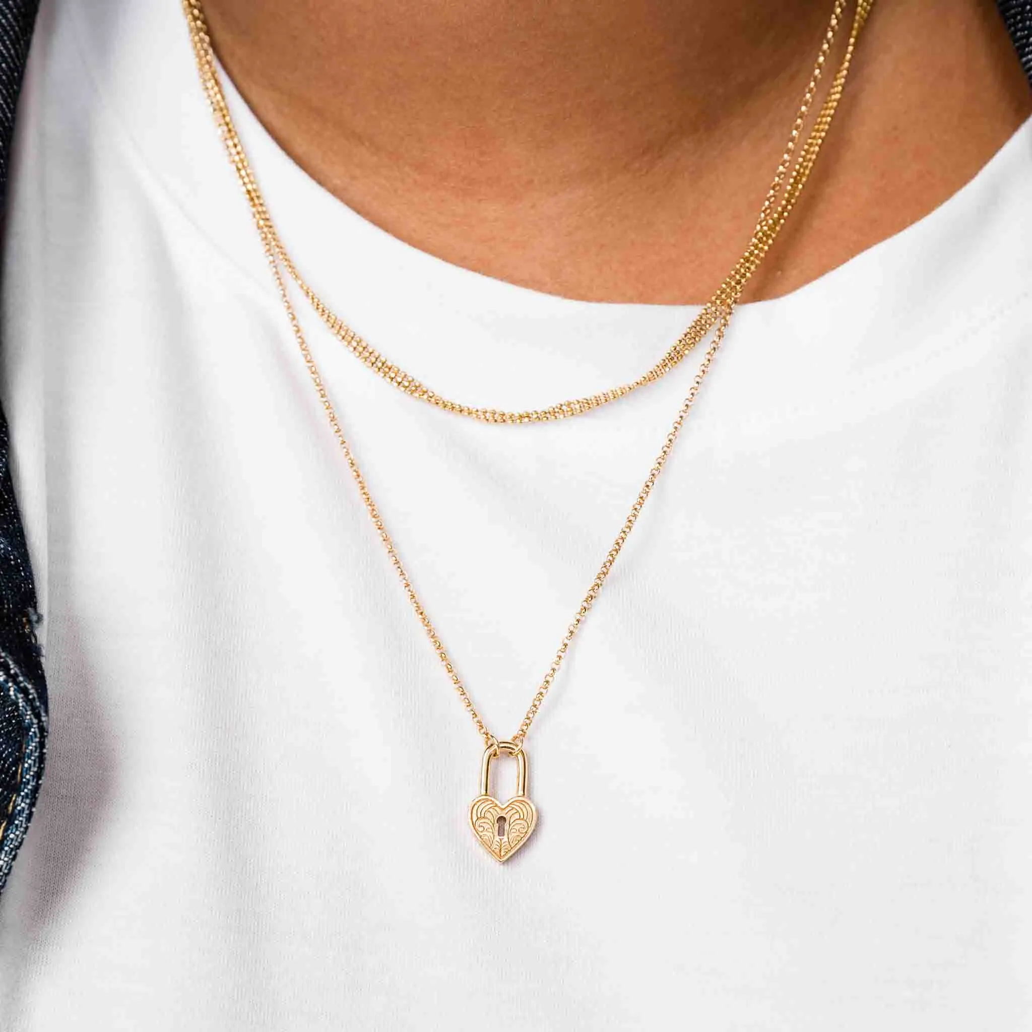 Alicia Lock Charm Necklace sold by Modcloth product image thumbnail 3