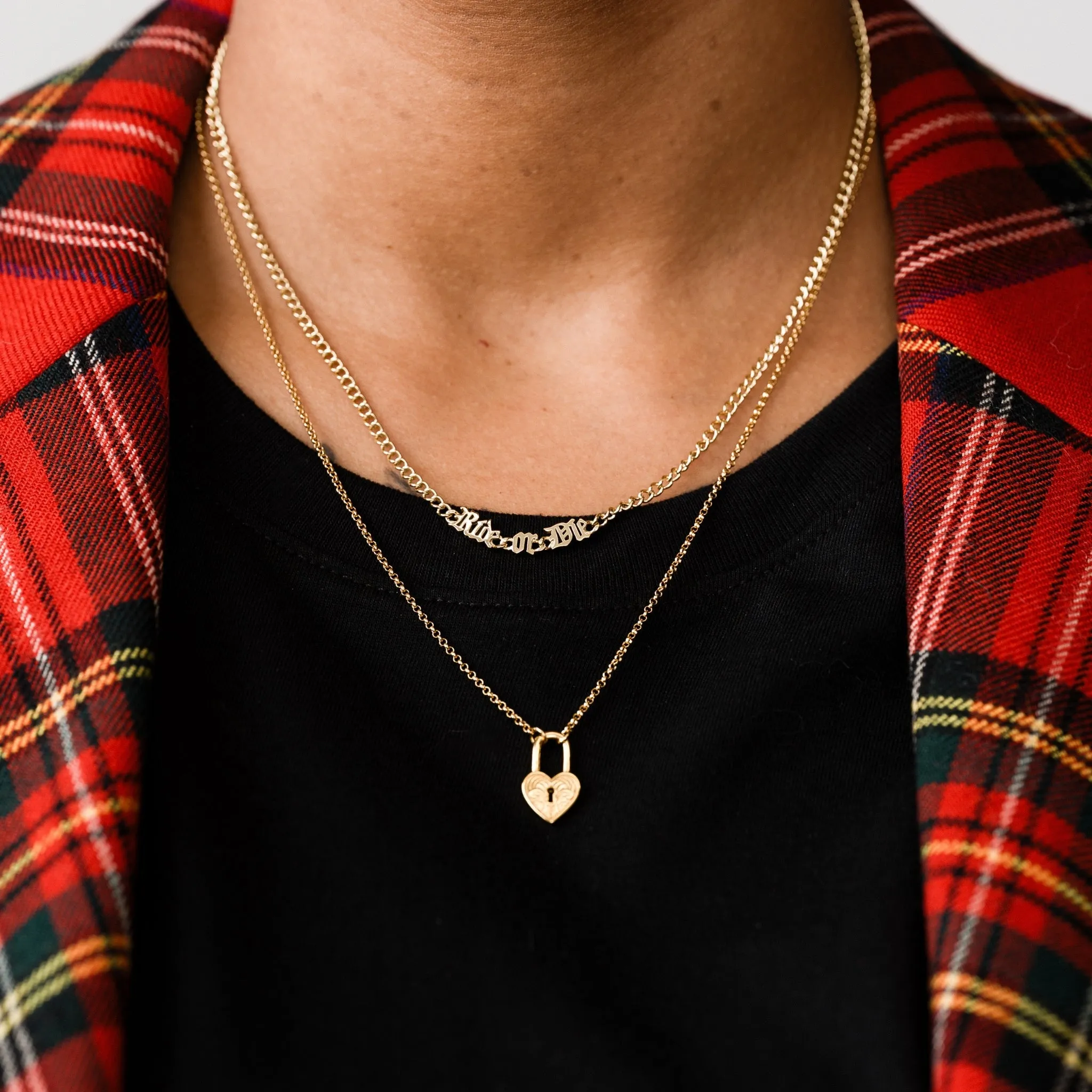 Alicia Lock Charm Necklace sold by Modcloth product image thumbnail 2