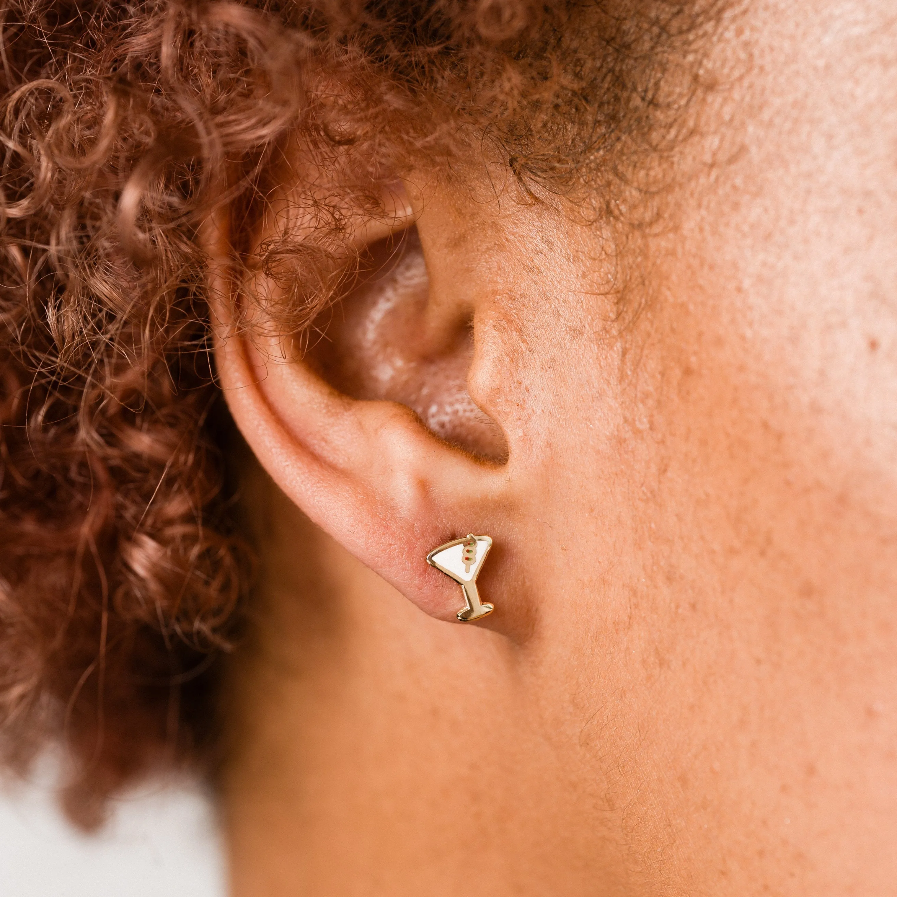 Martini Stud Earrings sold by Modcloth product image thumbnail 2