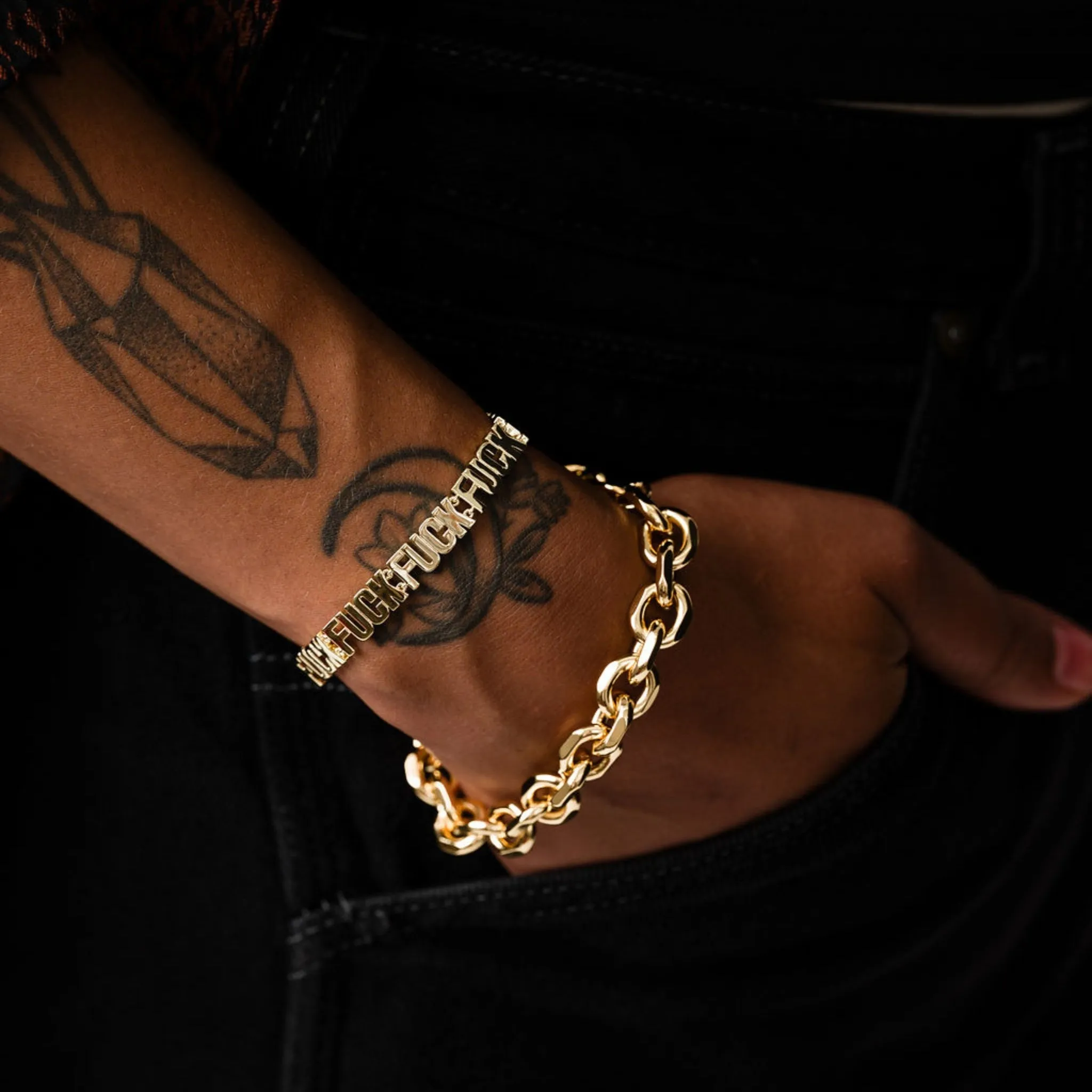 Fuck Fuck Fuck Chain Bracelet sold by Modcloth product image thumbnail 3