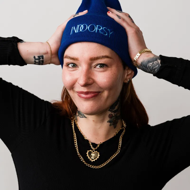 Indoorsy Beanie made by Modcloth