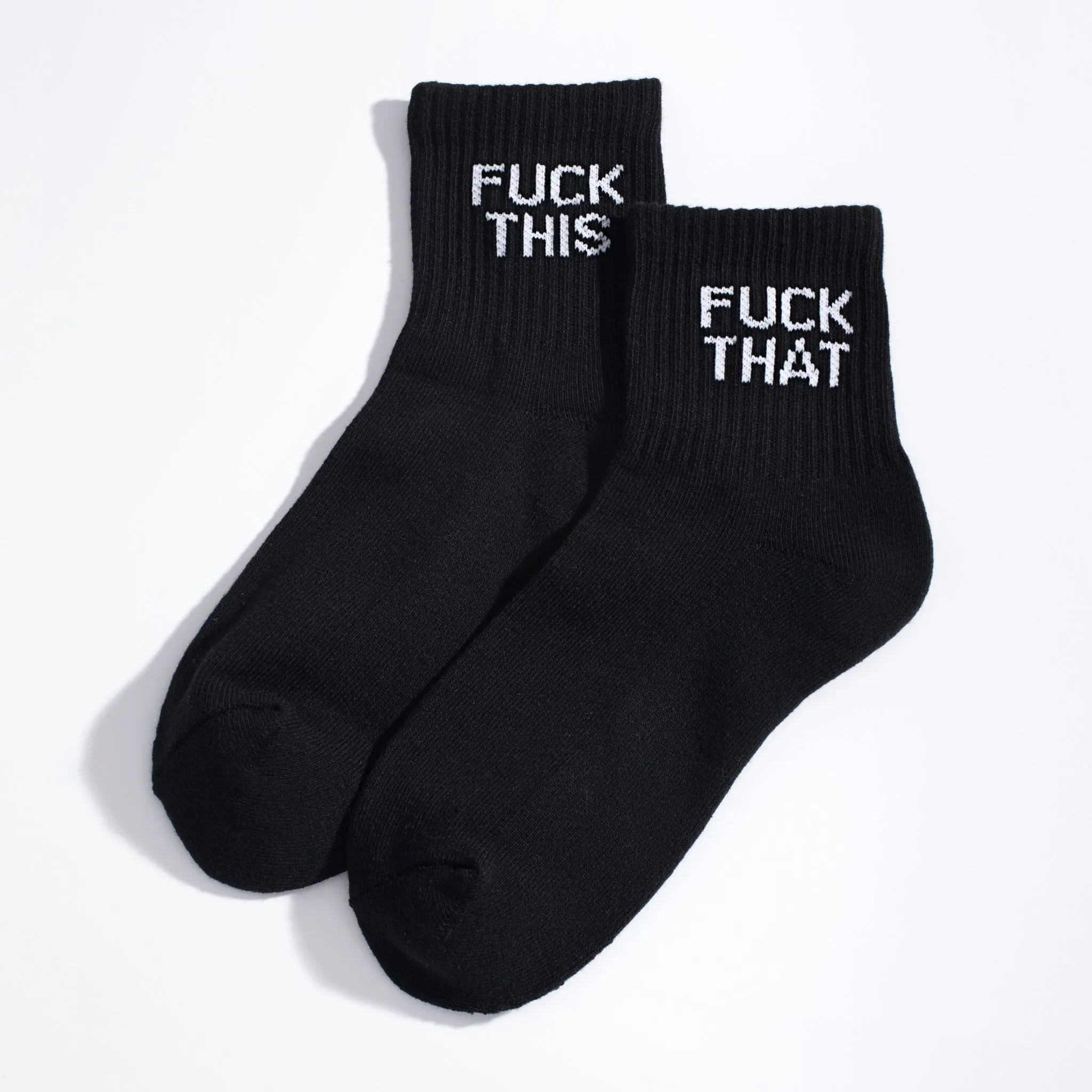 Fuck This Fuck That Quarter Crew Socks sold by Modcloth product image thumbnail 3