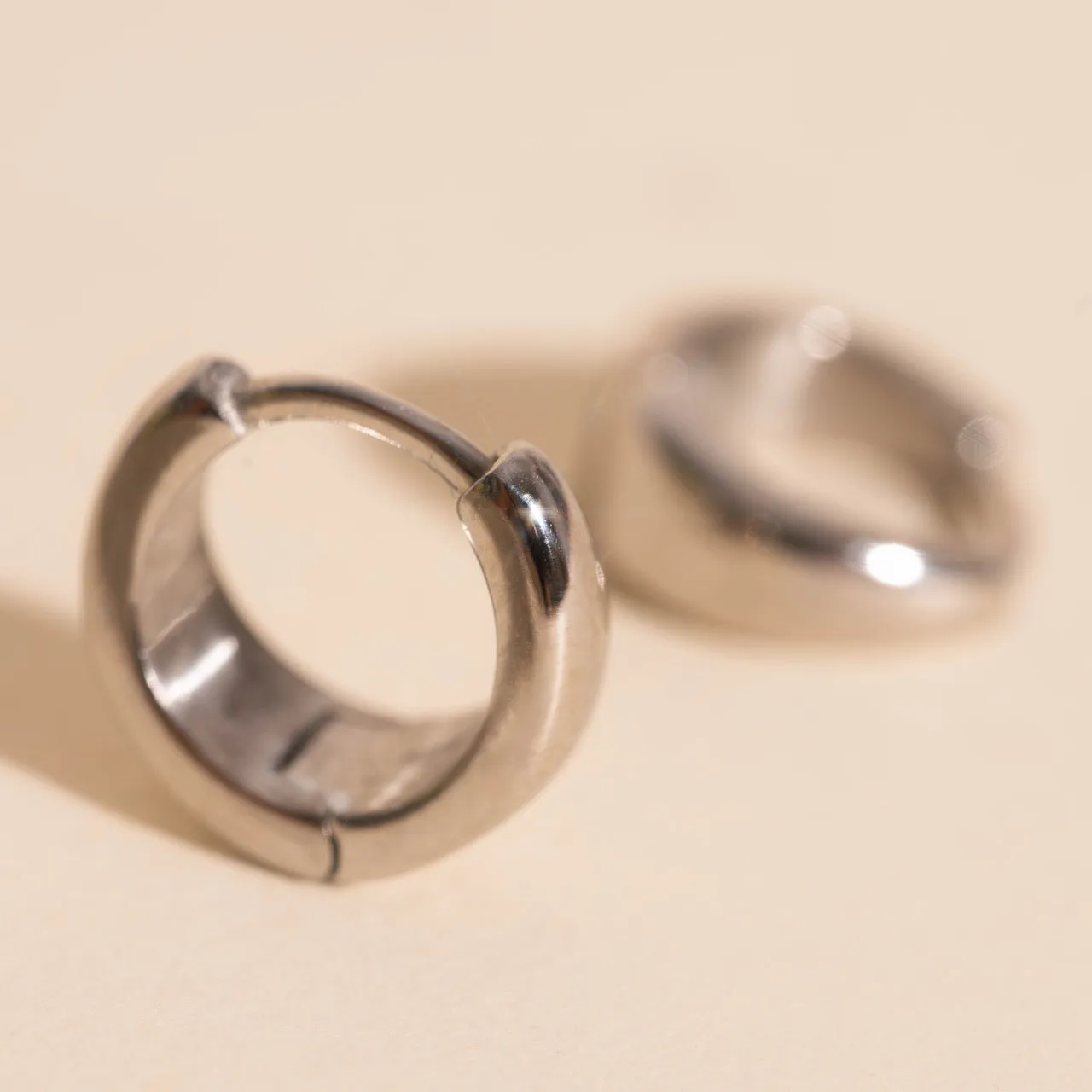 Chunky Teardrop Mini Huggie Hoop Earrings sold by Modcloth product image thumbnail 4