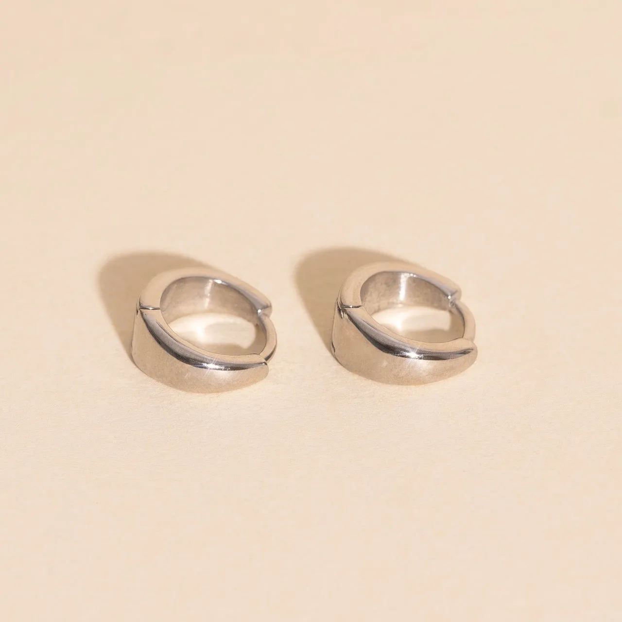 Chunky Teardrop Mini Huggie Hoop Earrings sold by Modcloth product image thumbnail 5