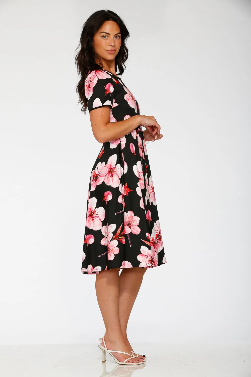 Black Orchid Bloom Swing Dress sold by Modcloth product image thumbnail 4