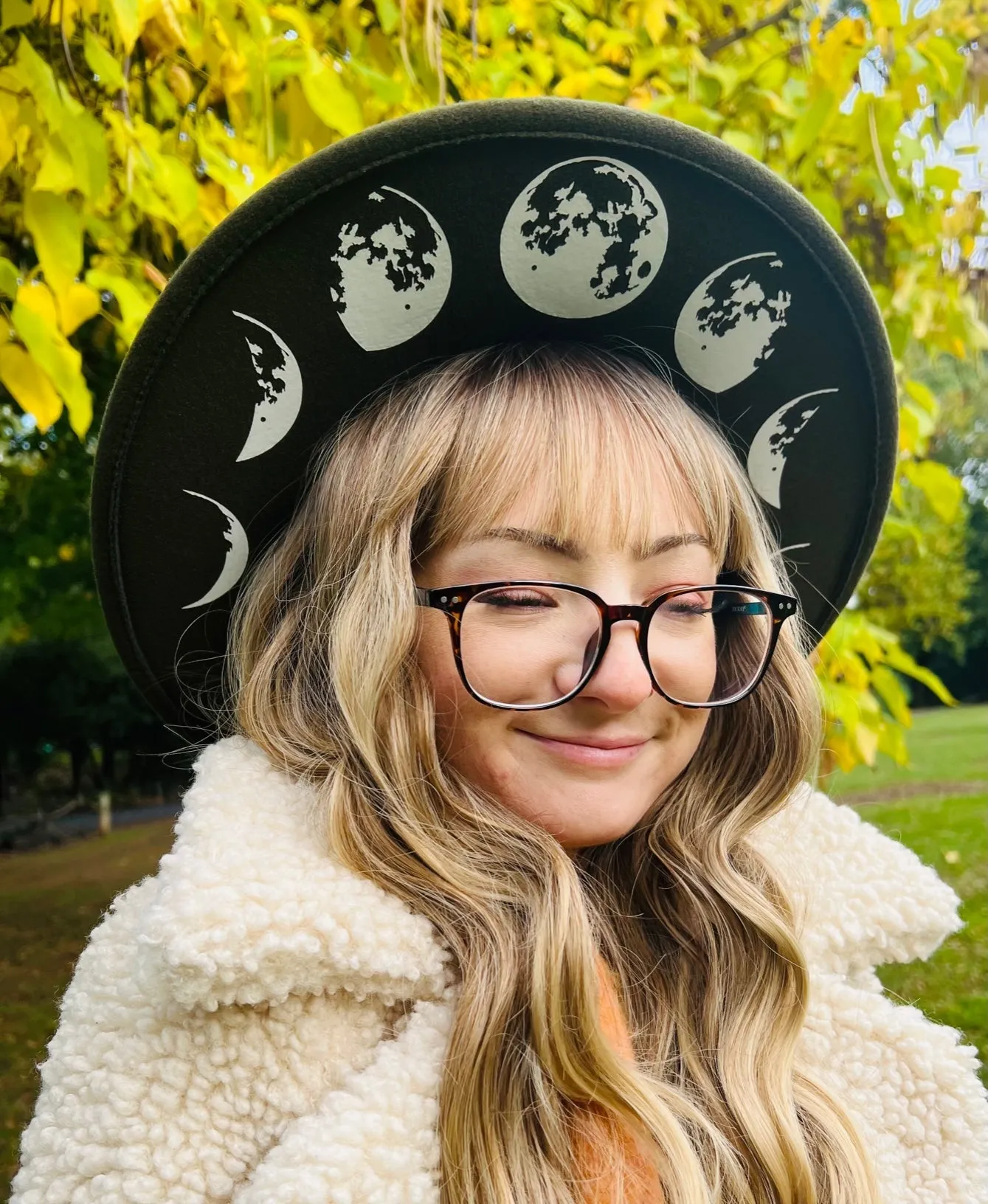 Vegan Felt Hat - XL Brim - Large Moon Phase sold by Modcloth product image thumbnail 2