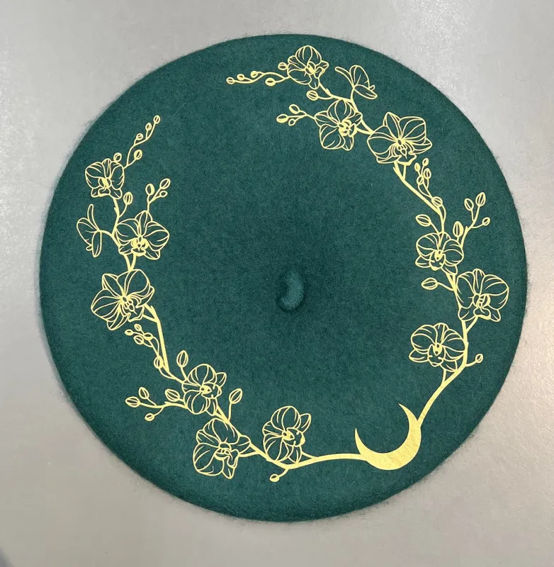 Vegan Felt Beret - Emerald - Orchids sold by Modcloth