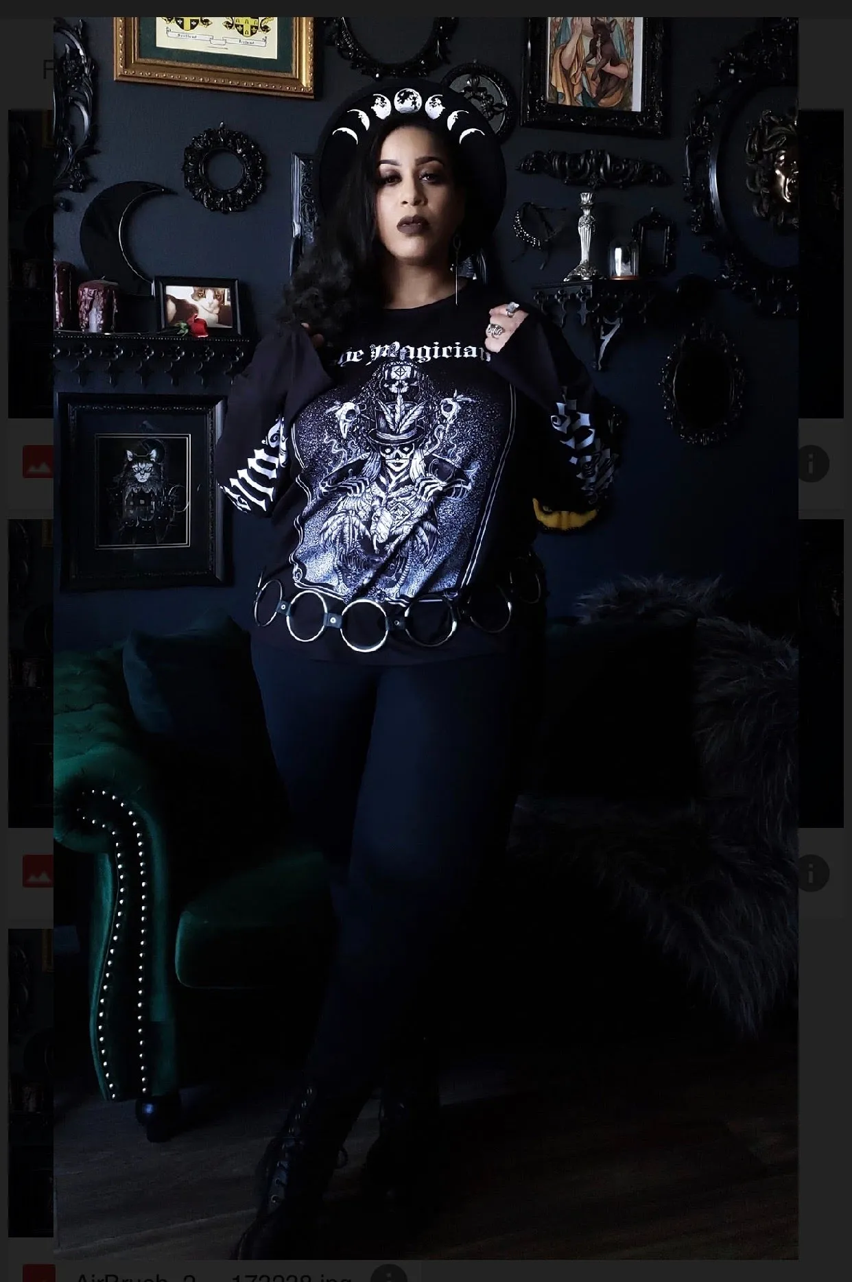 Vegan Felt Hat - Wide Brim - Moon Phase sold by Modcloth product image thumbnail 4