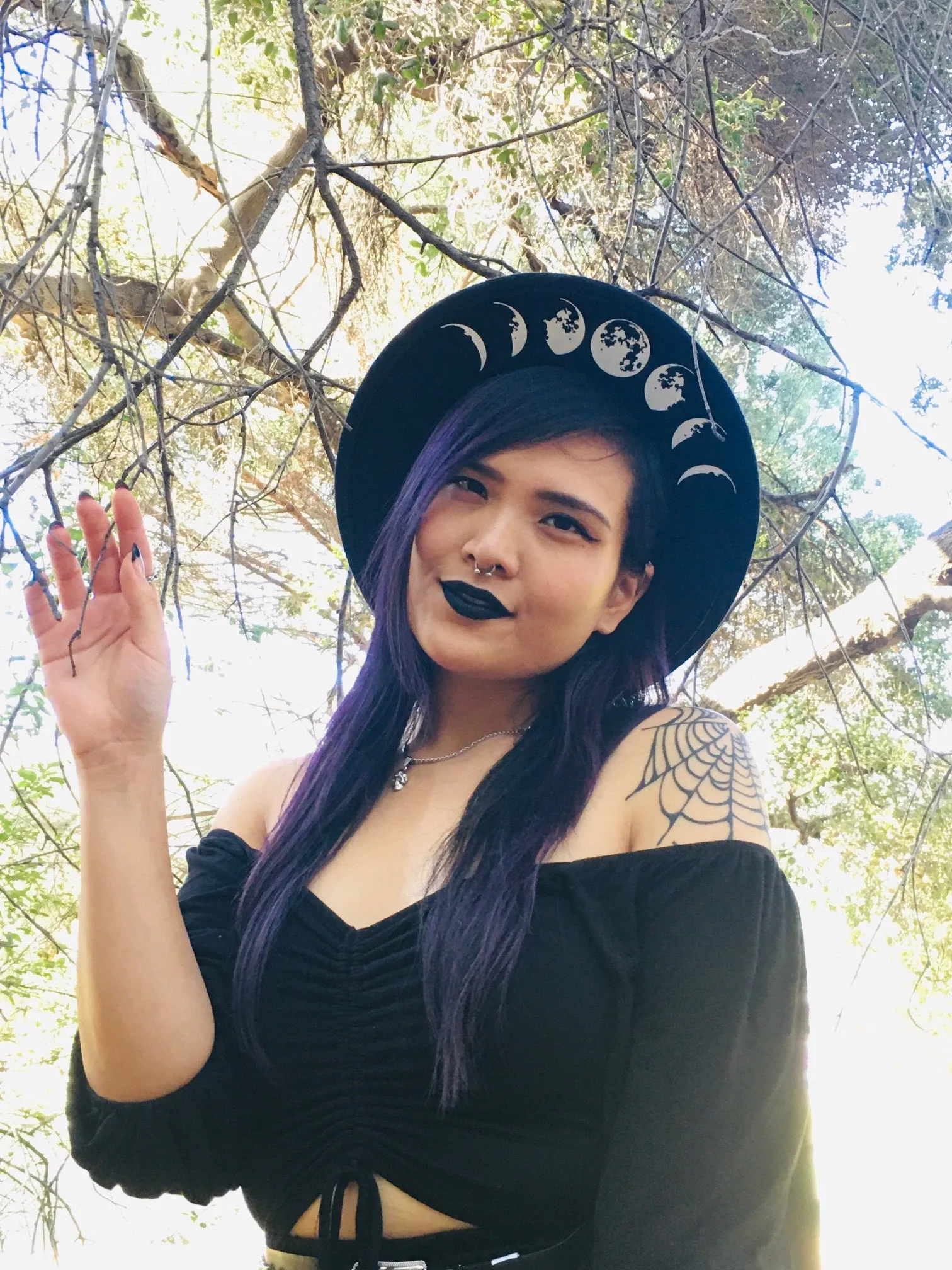 Vegan Felt Hat - Wide Brim - Moon Phase sold by Modcloth product image thumbnail 2