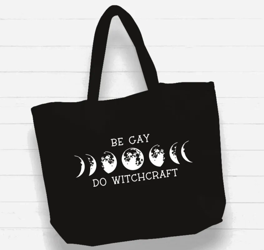 XL Beach Bag Tote - Be Gay Do Witchcraft made by Modcloth
