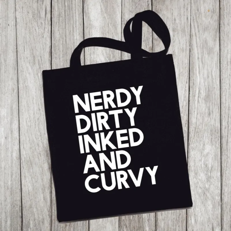 Reusable Tote Bag - Nerdy, Dirty, Inked and Curvy made by Modcloth