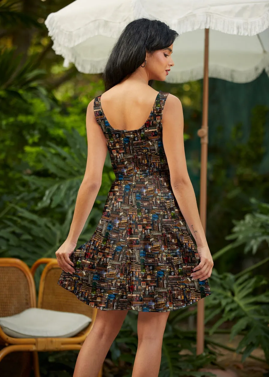 Stretch Cotton Skater Dress Spellbinding Print sold by Modcloth product image thumbnail 3