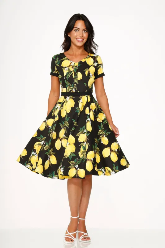 Black Lemon Swing Dress made by Modcloth