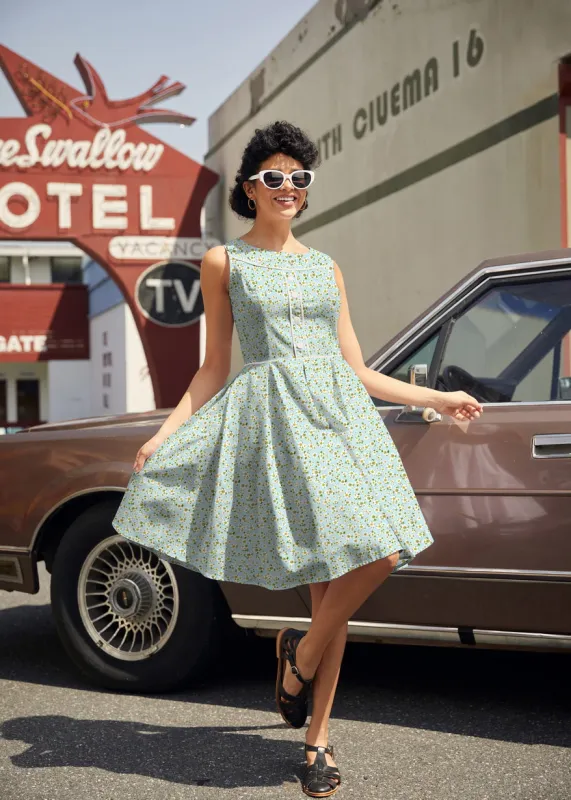 Elizabeth Dress in Petite Floral made by Retrolicious