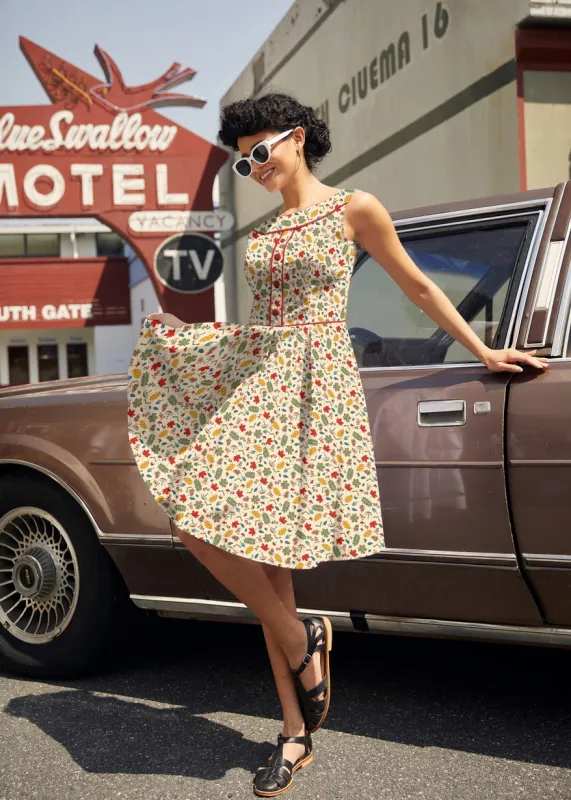 Elizabeth Dress in Woodlands made by Retrolicious