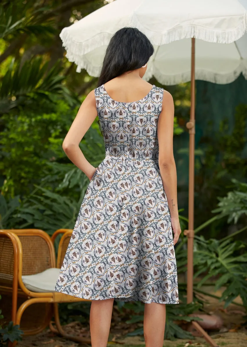 Retro Fit & Flare Dress Honey I'm Home sold by Modcloth product image thumbnail 4