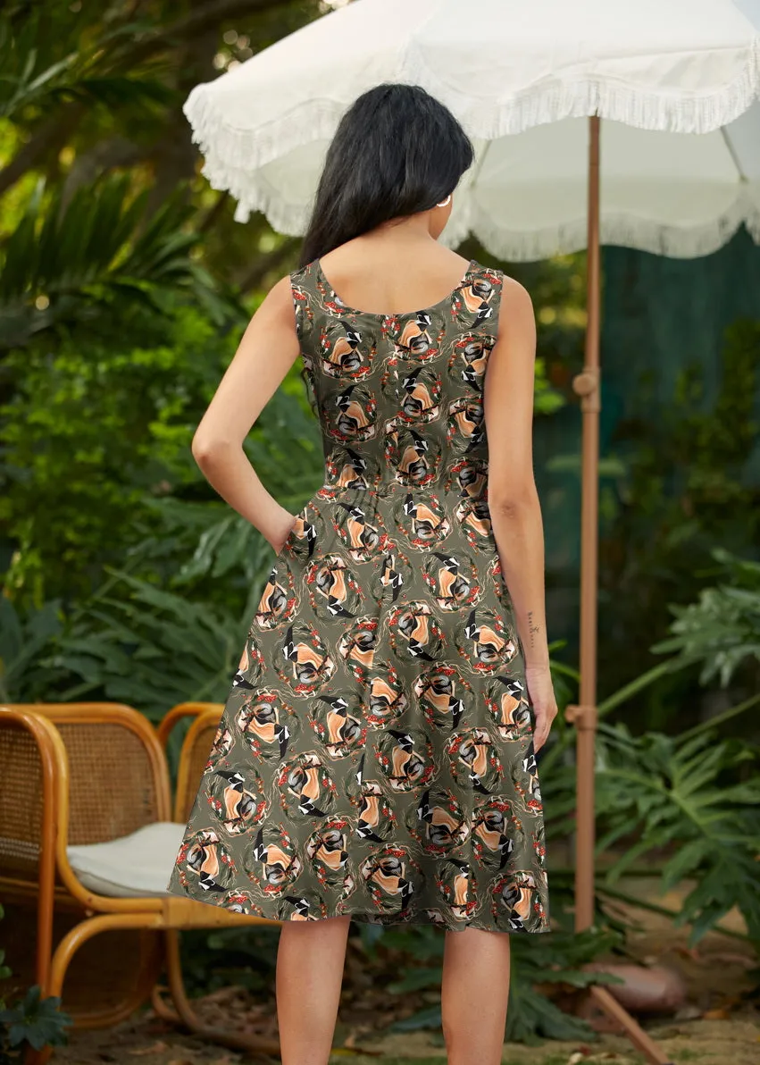 Retro Fit & Flare Dress Badgers sold by Modcloth product image thumbnail 4