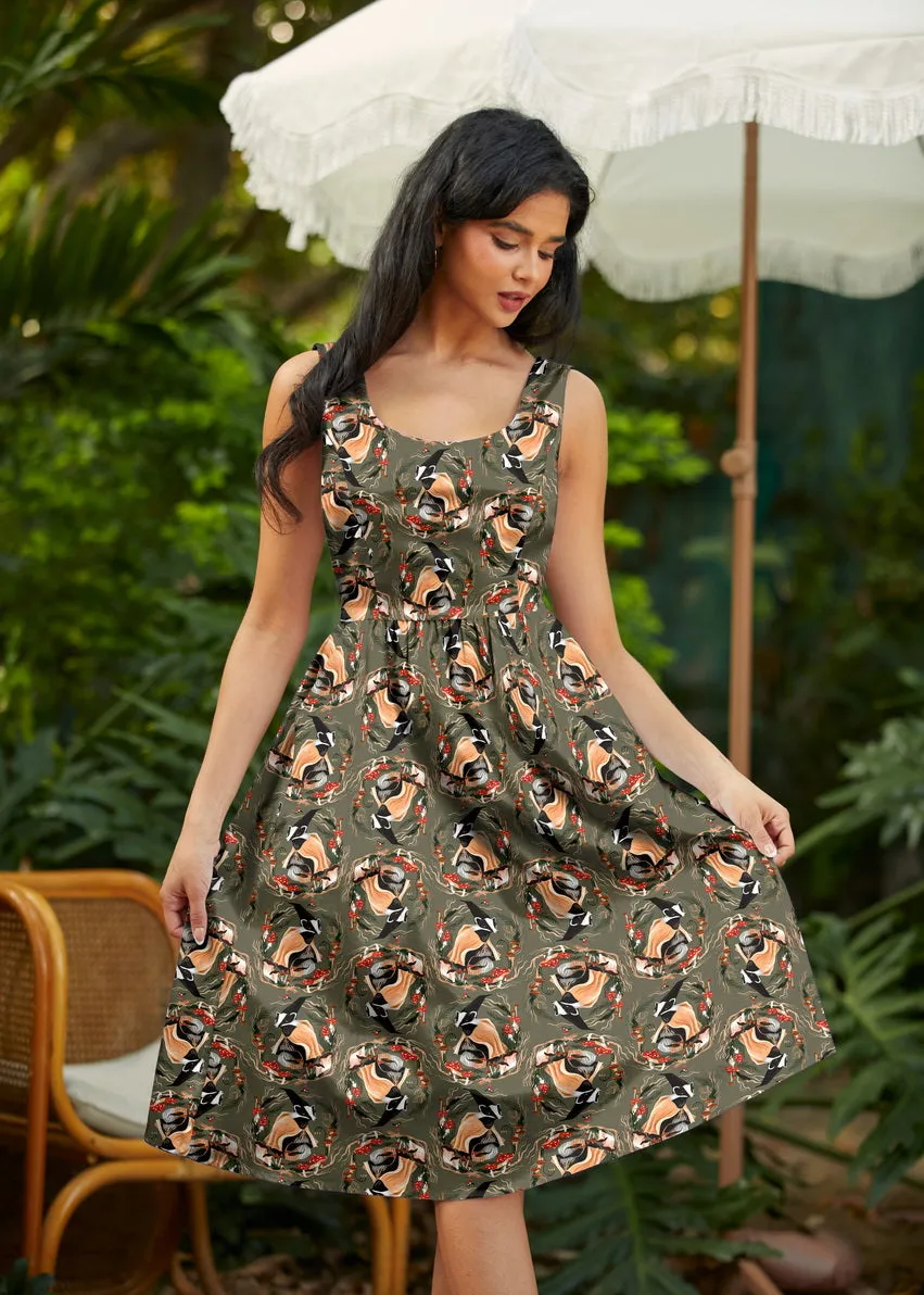 Retro Fit & Flare Dress Badgers sold by Modcloth product image thumbnail 3