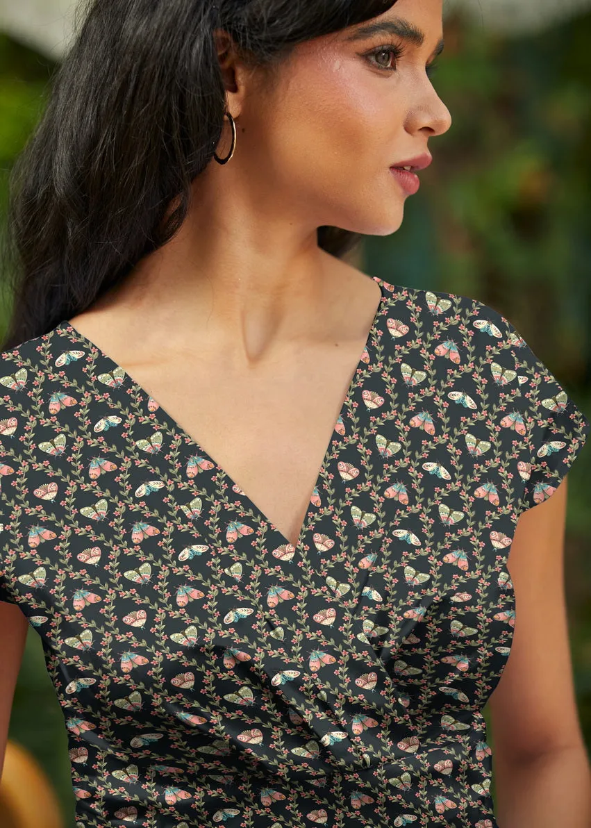 Greta Surplice Dress Moth sold by Modcloth product image thumbnail 2