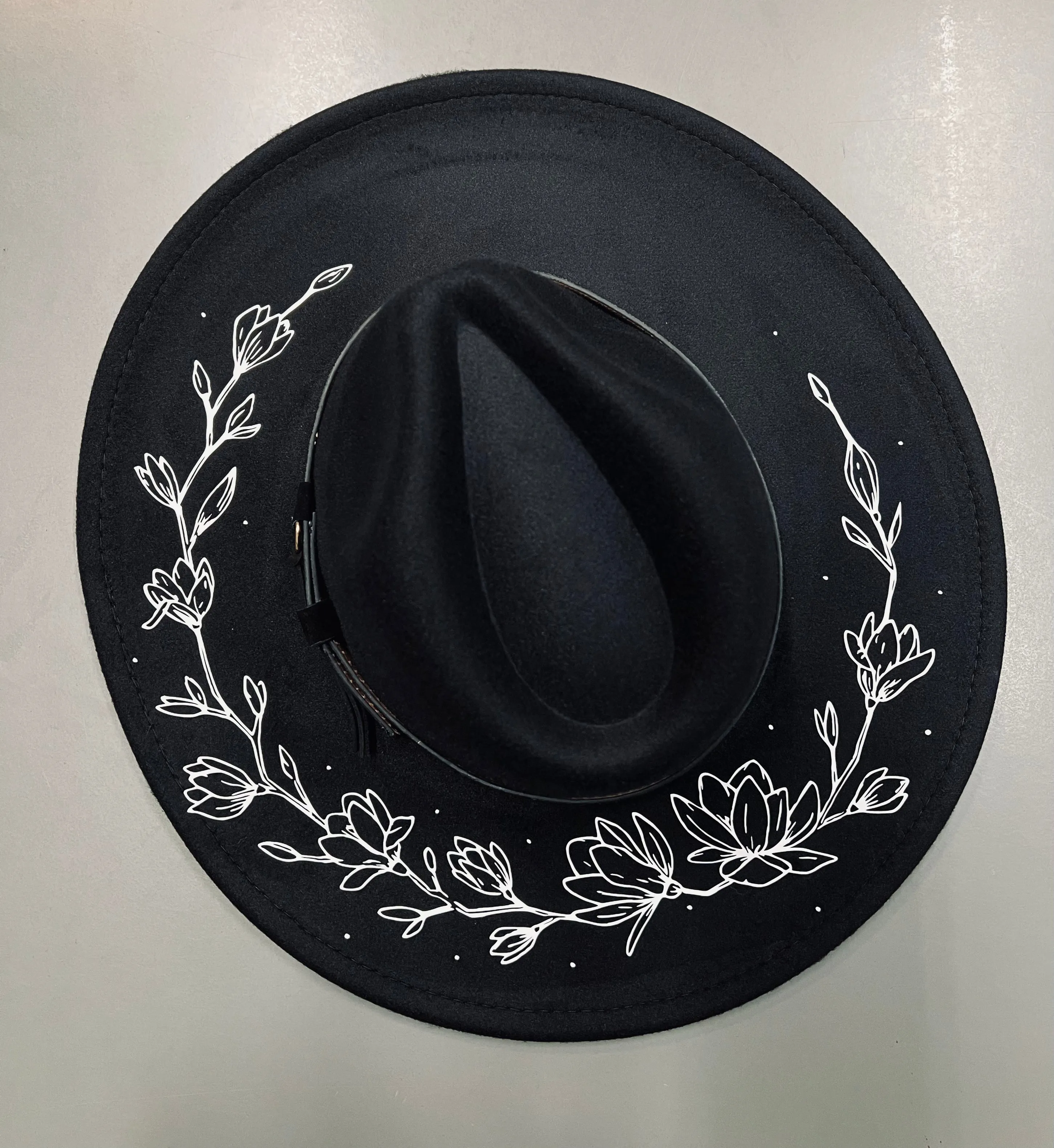 Vegan Felt Hat - XL Brim - Magnolias sold by Modcloth