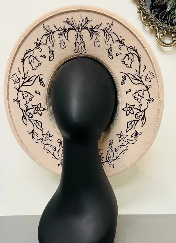 Vegan Felt Hat - XL Brim - Belladonna made by Modcloth