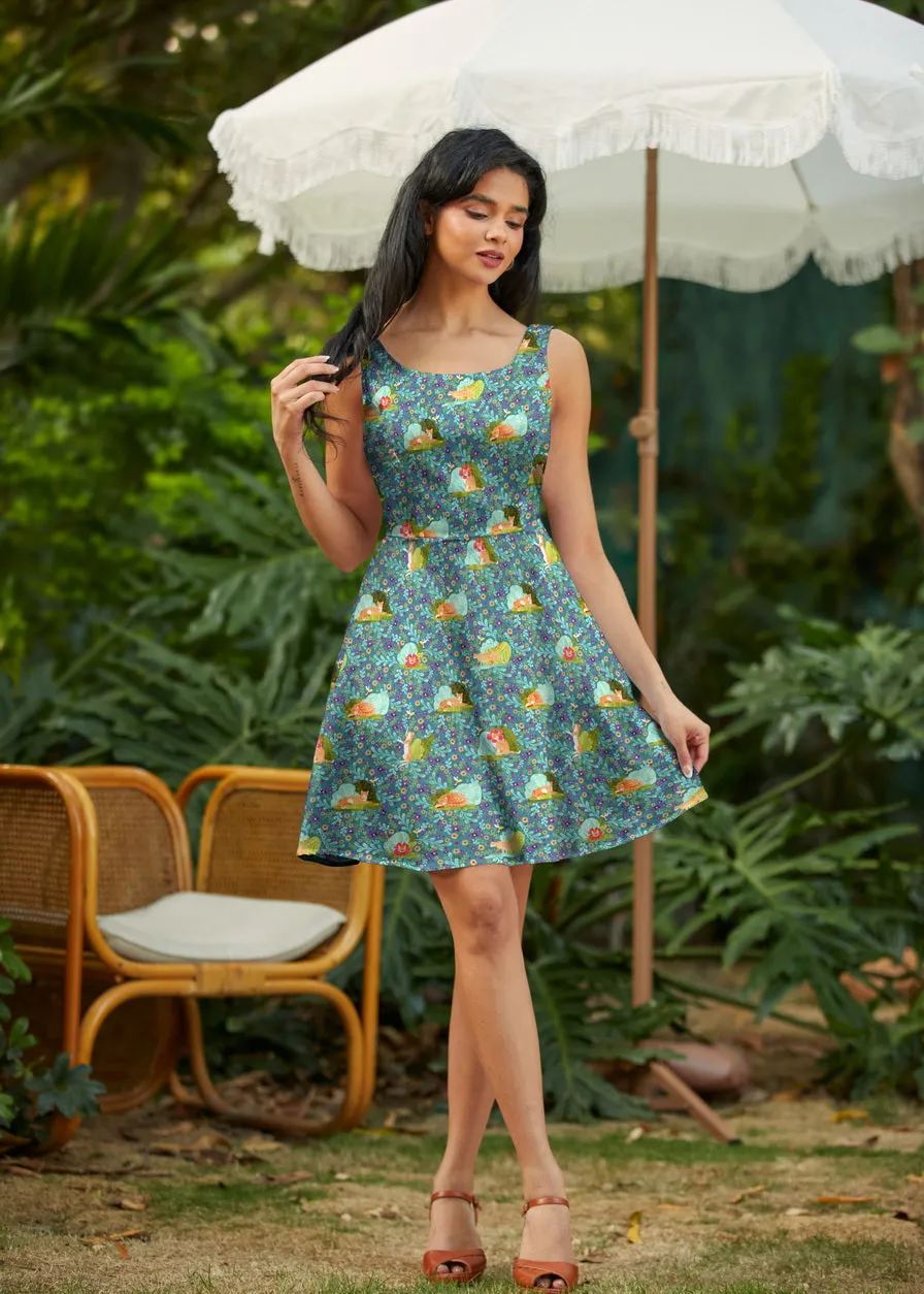 Stretch Cotton Skater Dress Cats sold by Modcloth product image thumbnail 3