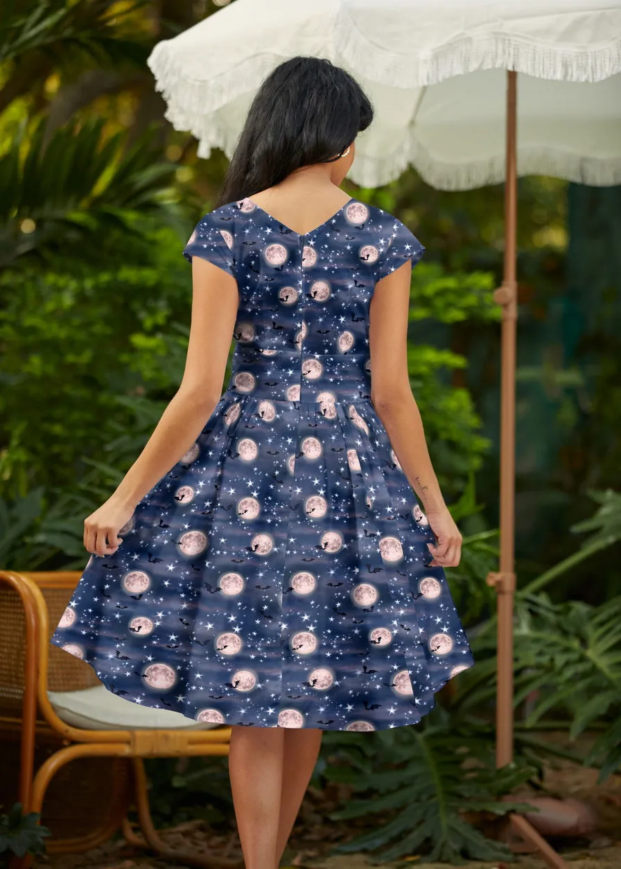 Greta Surplice Dress Bat Moon sold by Modcloth product image thumbnail 4