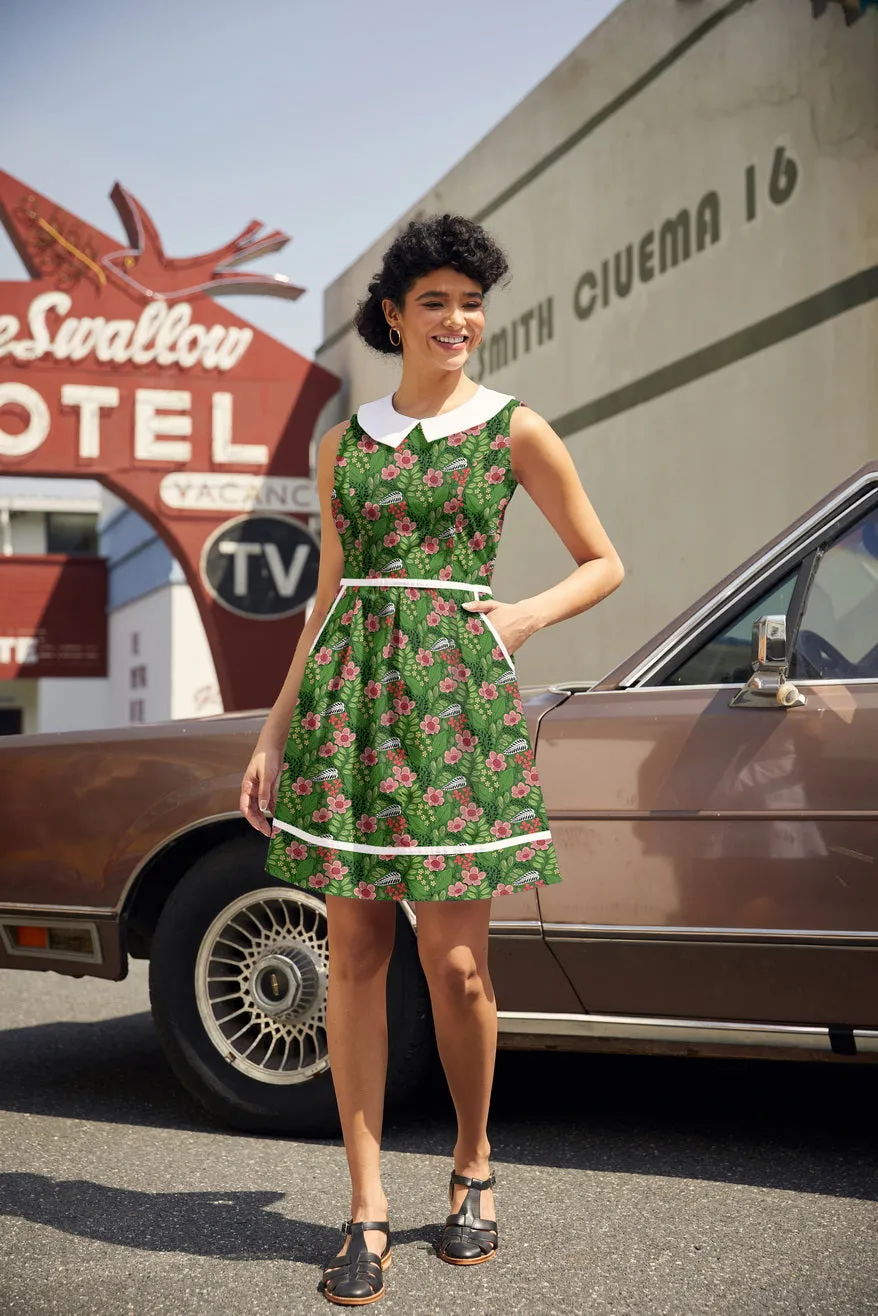 Retro Mod Collared Dress Flowers Print sold by Modcloth product image thumbnail 3