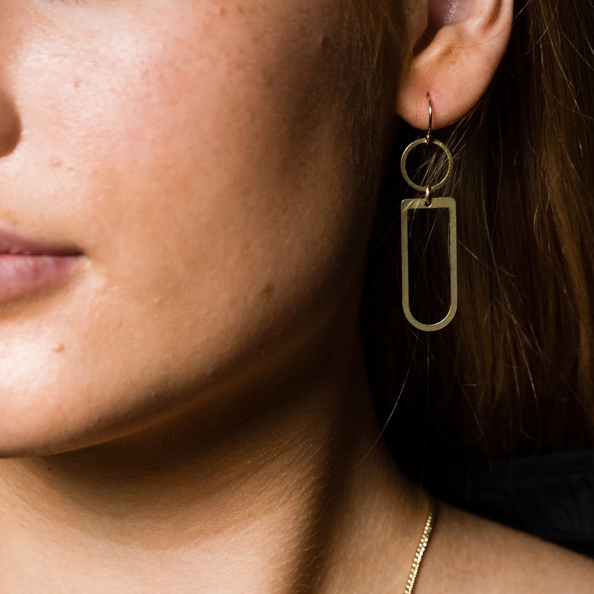 Axiom Geometry Dangle Earrings sold by Modcloth
