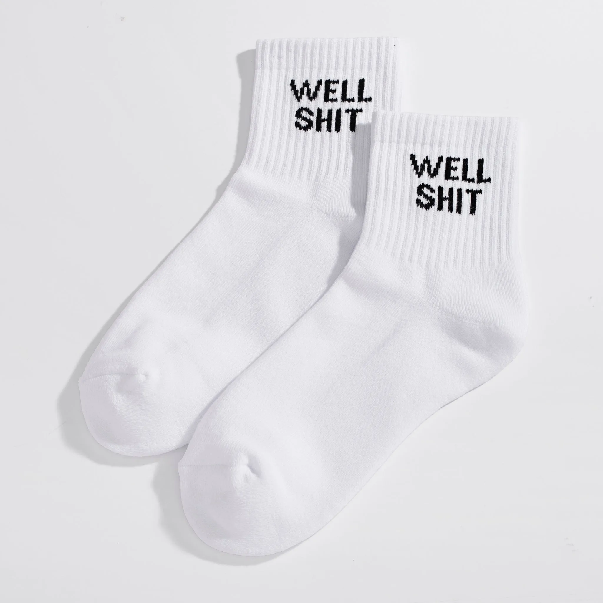 Well Shit Quarter Crew Socks sold by Modcloth