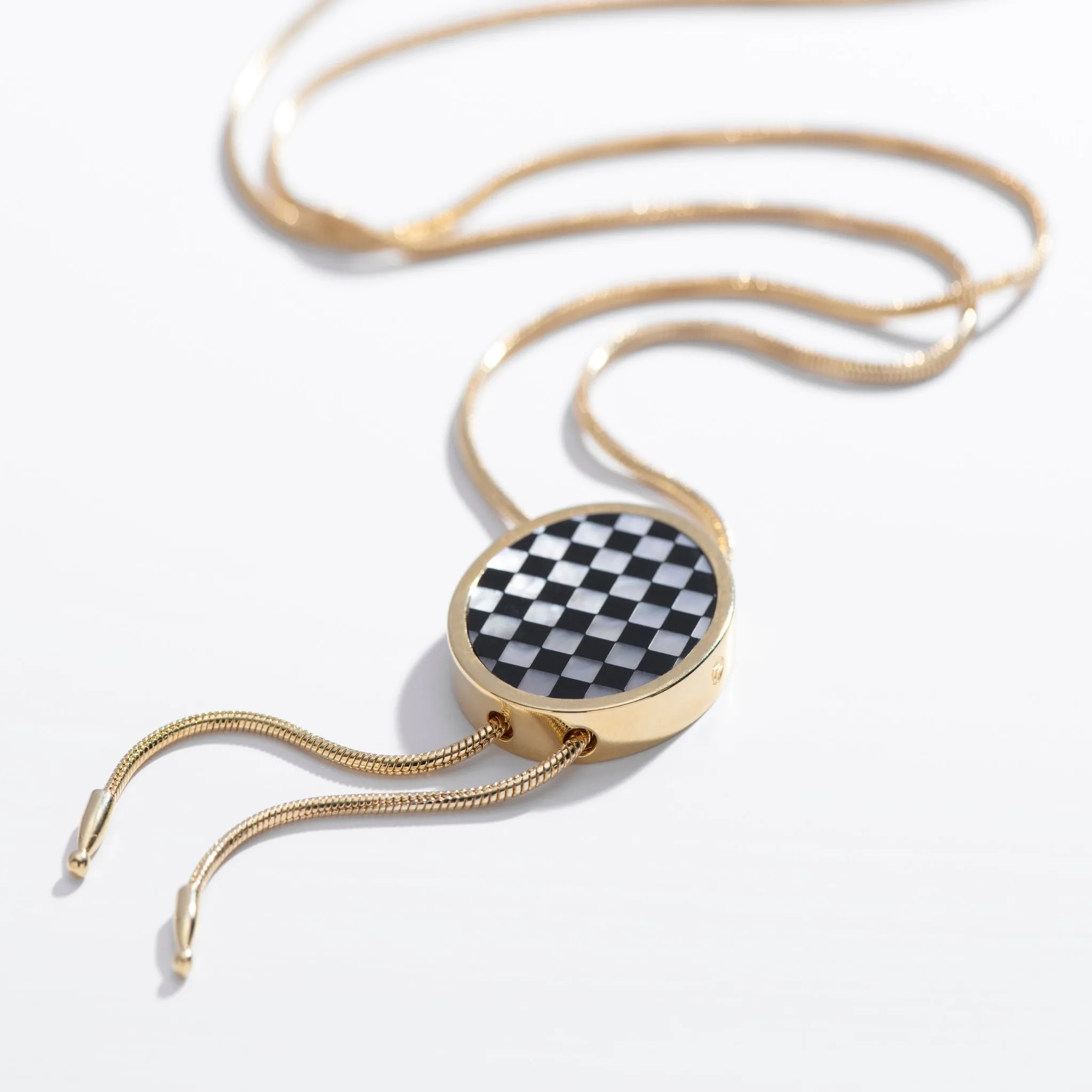 Checkered Bolo Necklace sold by Modcloth product image thumbnail 3