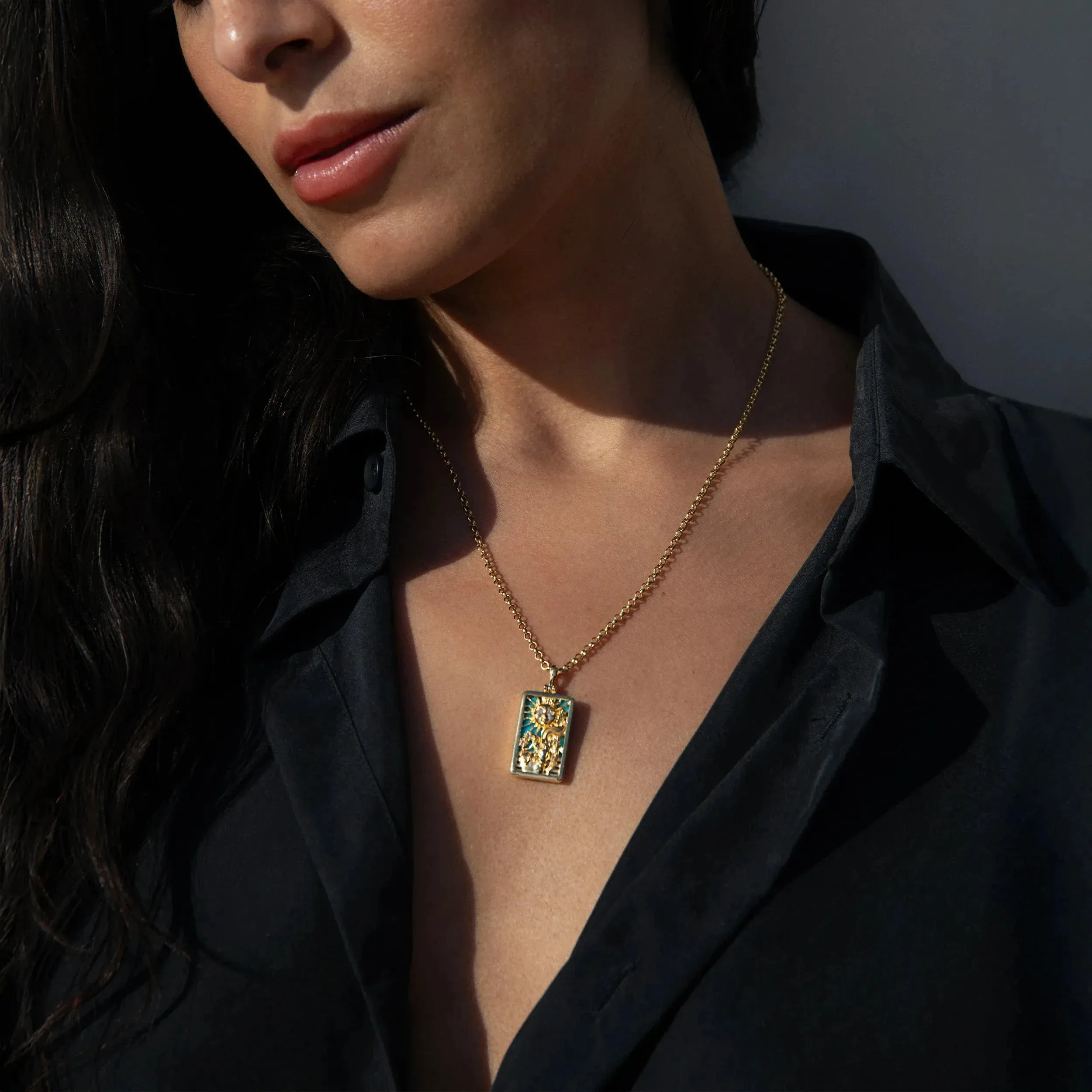 Tarot Pendant Necklace sold by Modcloth