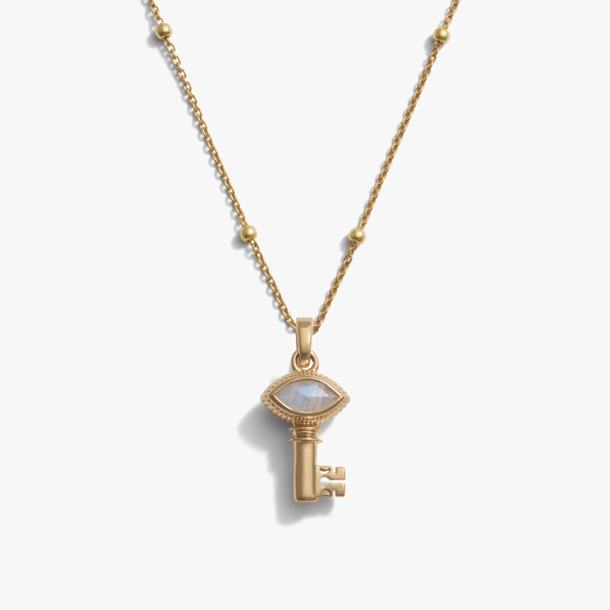 Mini Moonstone Key Necklace sold by Modcloth