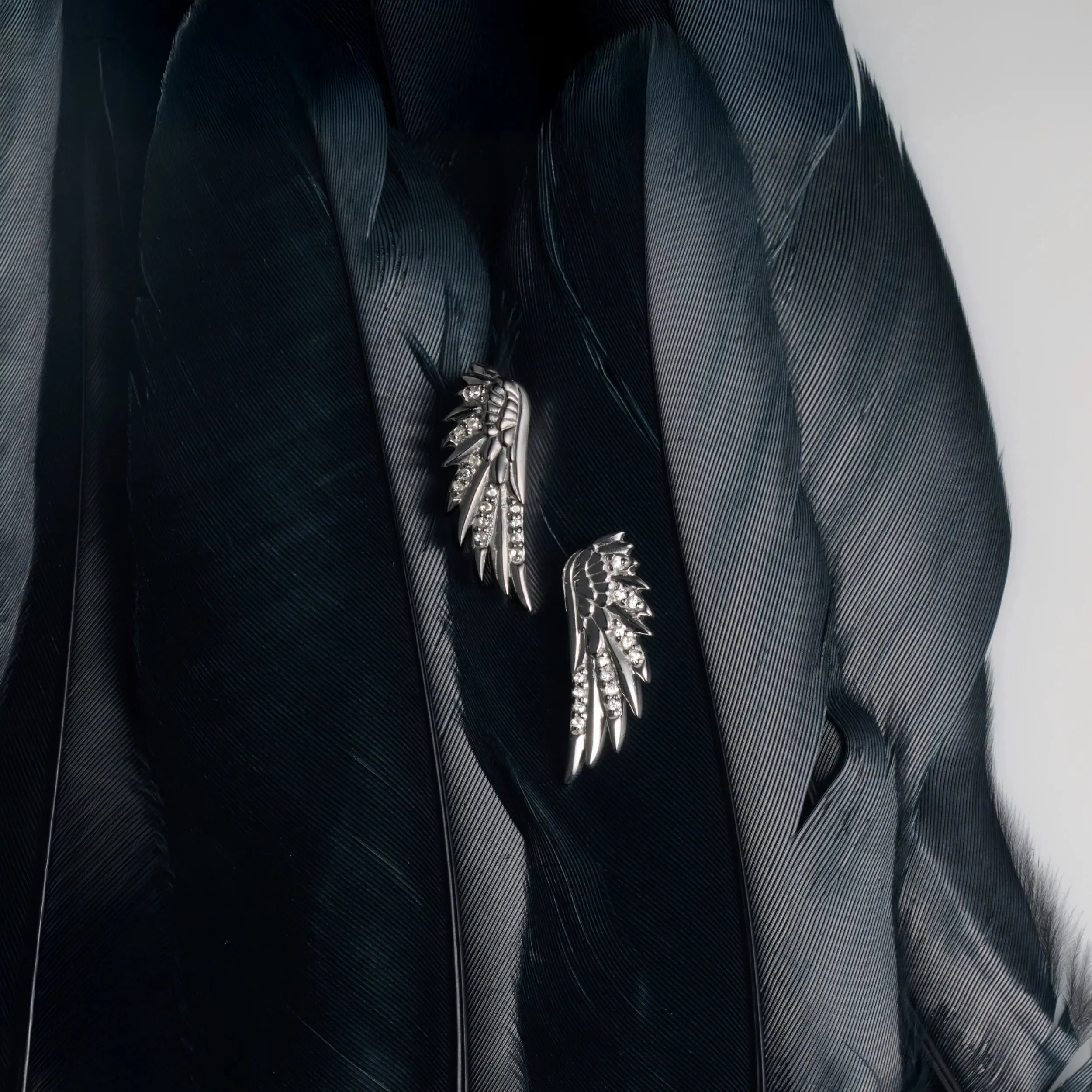 White Sapphire Wing Ear Climber Earring sold by Modcloth product image thumbnail 4