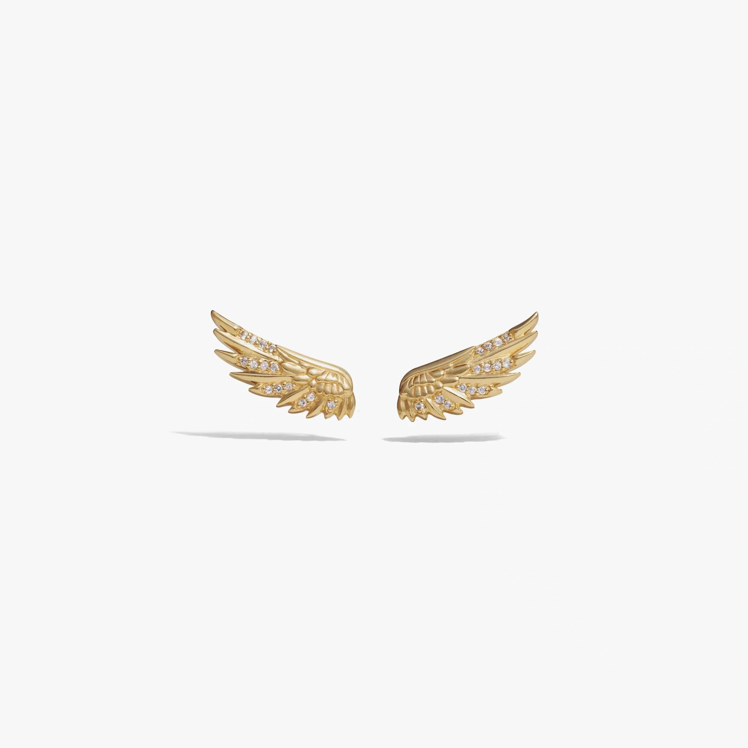 White Sapphire Wing Ear Climber Earring sold by Modcloth